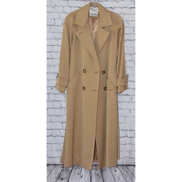 Fleurette Neiman Marcus Custom Tailored Double Breasted Long Wool Coat - Picture 1 of 10